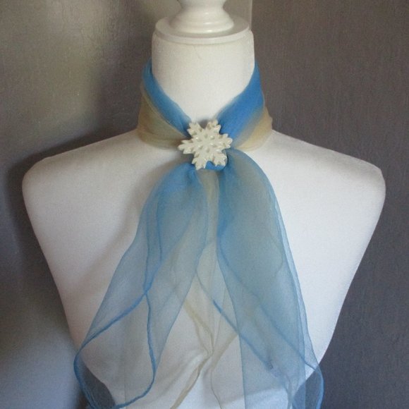 Vintage Accessories - Set of 2 vintage  chiffon scarves